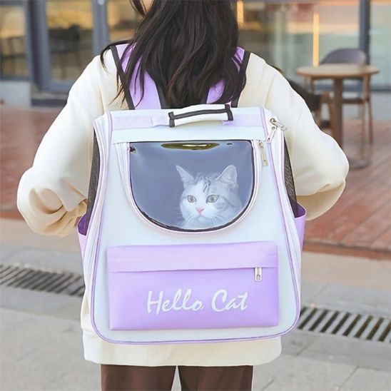 Sac-de-transport-pour-chats-violet