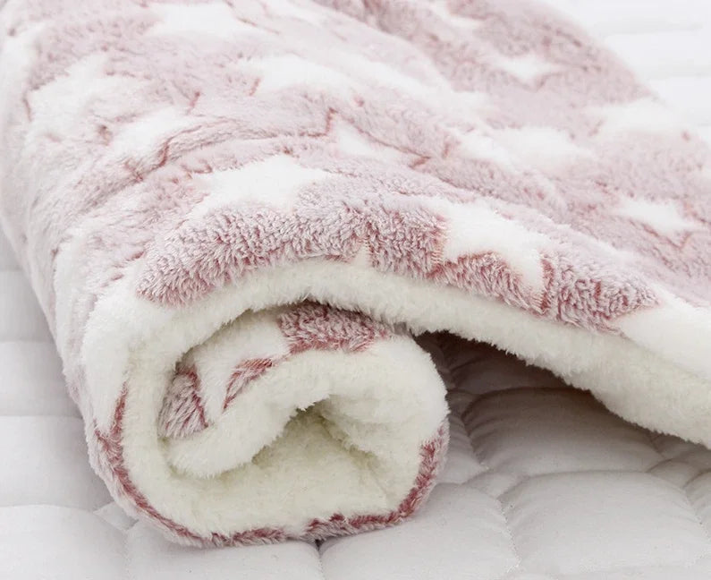 Lit pour chat etoiles blanches