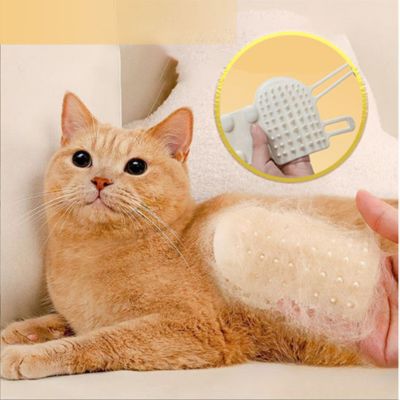 Brosse pour chat blanc