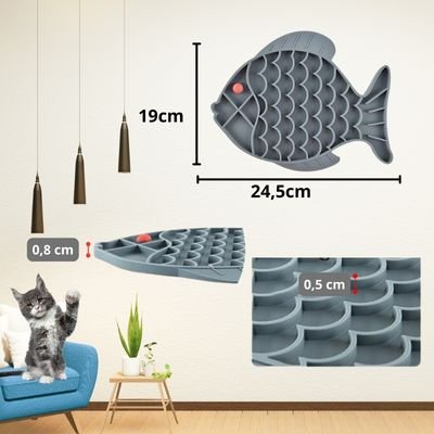 GAMELLE ANTI GLOUTON CHAT | FISHTASTE™ - Chats Calins