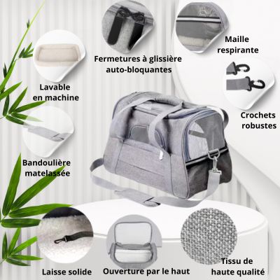 Sac de transport pour chat design