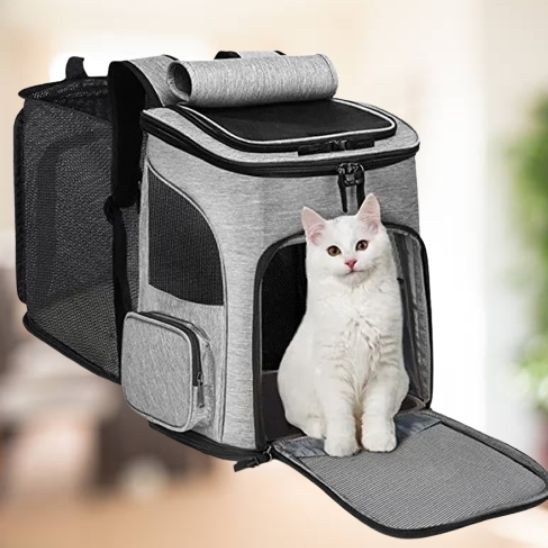 Sac de transport pour chats extensible - LES DEUX CHATS