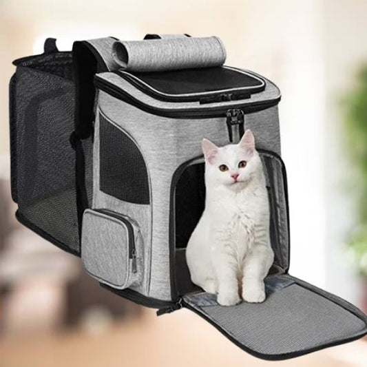 Sac de transport pour chats extensible - LES DEUX CHATS
