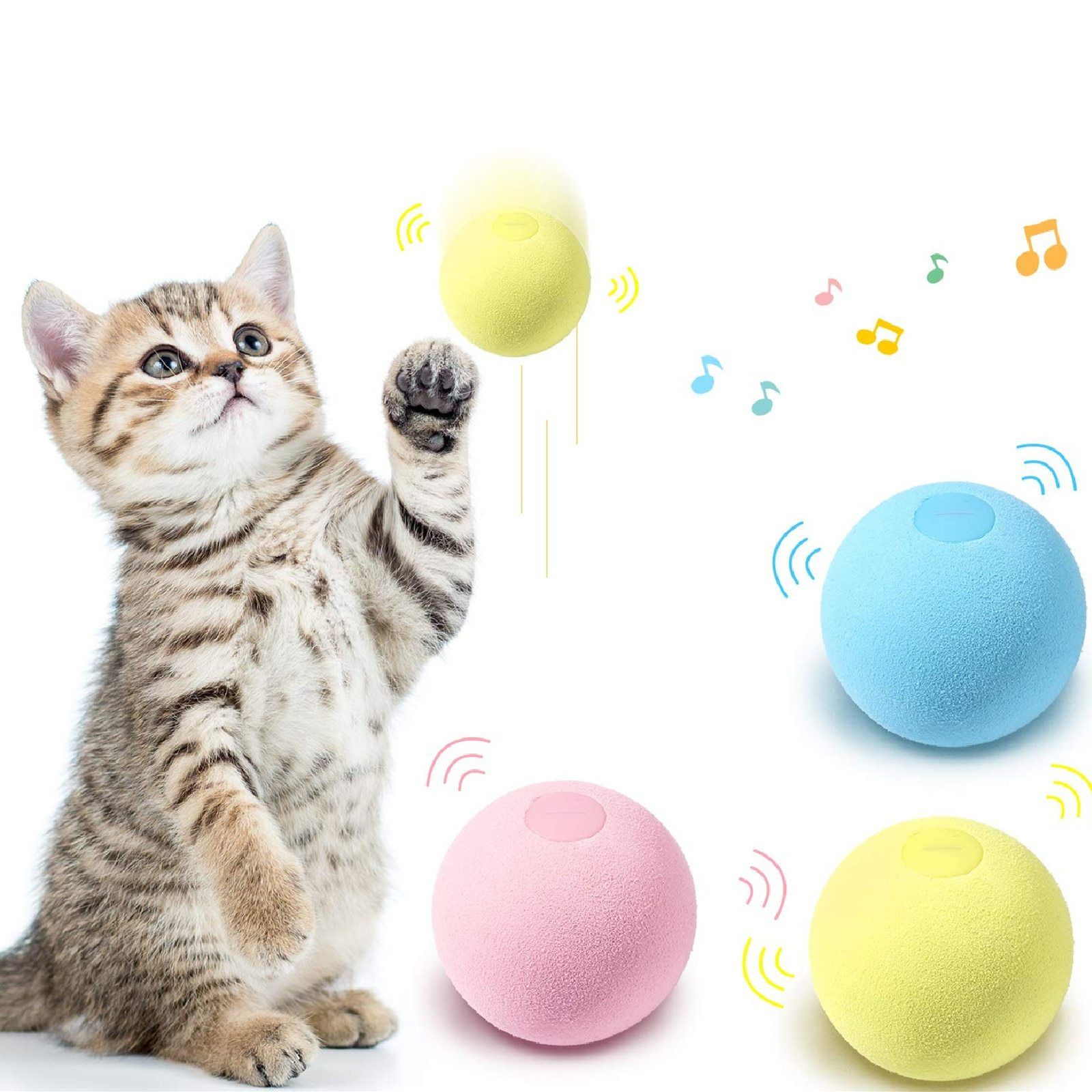 SmartBall™ - Balle intelligente d'apprentissage pour chat - Meow arena